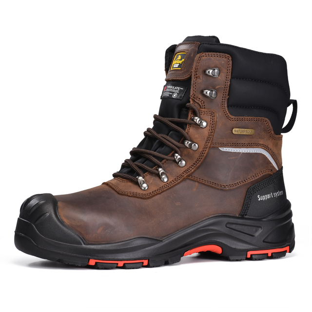 Botas de seguridad cálidas para hombre Botas de trabajo resistentes al aceite impermeables H-9552