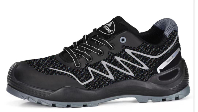 Zapatos de seguridad de tela Ligero de estilo deportivo zapatos de seguridad de tela-L7530
