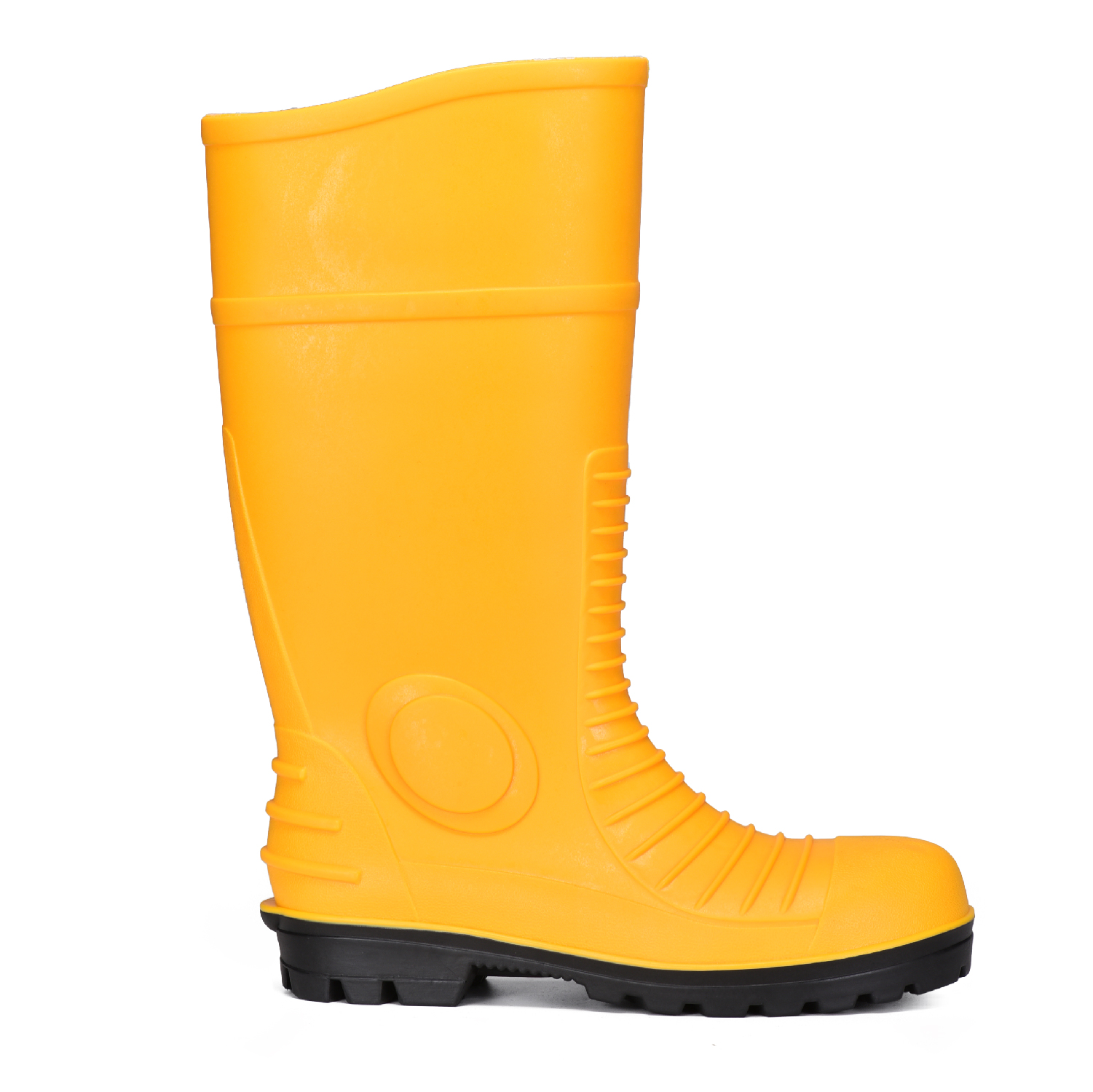 Botas de goma PVC impermeables W-6055 Amarillo