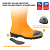 Botas de agua de seguridad S5 con acero - Botas de PVC impermeables W-6037 Amarillo AquaPioneer