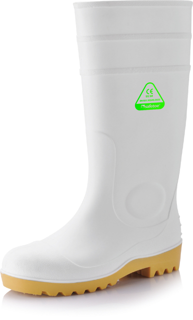 Botas de lluvia Wellington de PVC W-6037 Blanco