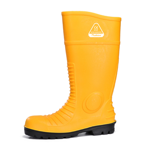 Botas de goma PVC impermeables W-6055 Amarillo