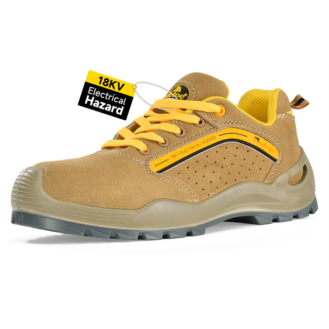 Zapatos clasificados EH, zapatos de seguridad dieléctricos aislantes anti eléctricos para hombres