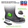 Botas de pvc de punta de acero S5 impermeable W-6055 Aqua Guarder