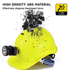 Construcción del casco Hat Hard ABS CE APROBADO CELMETS W-018 Amarillo