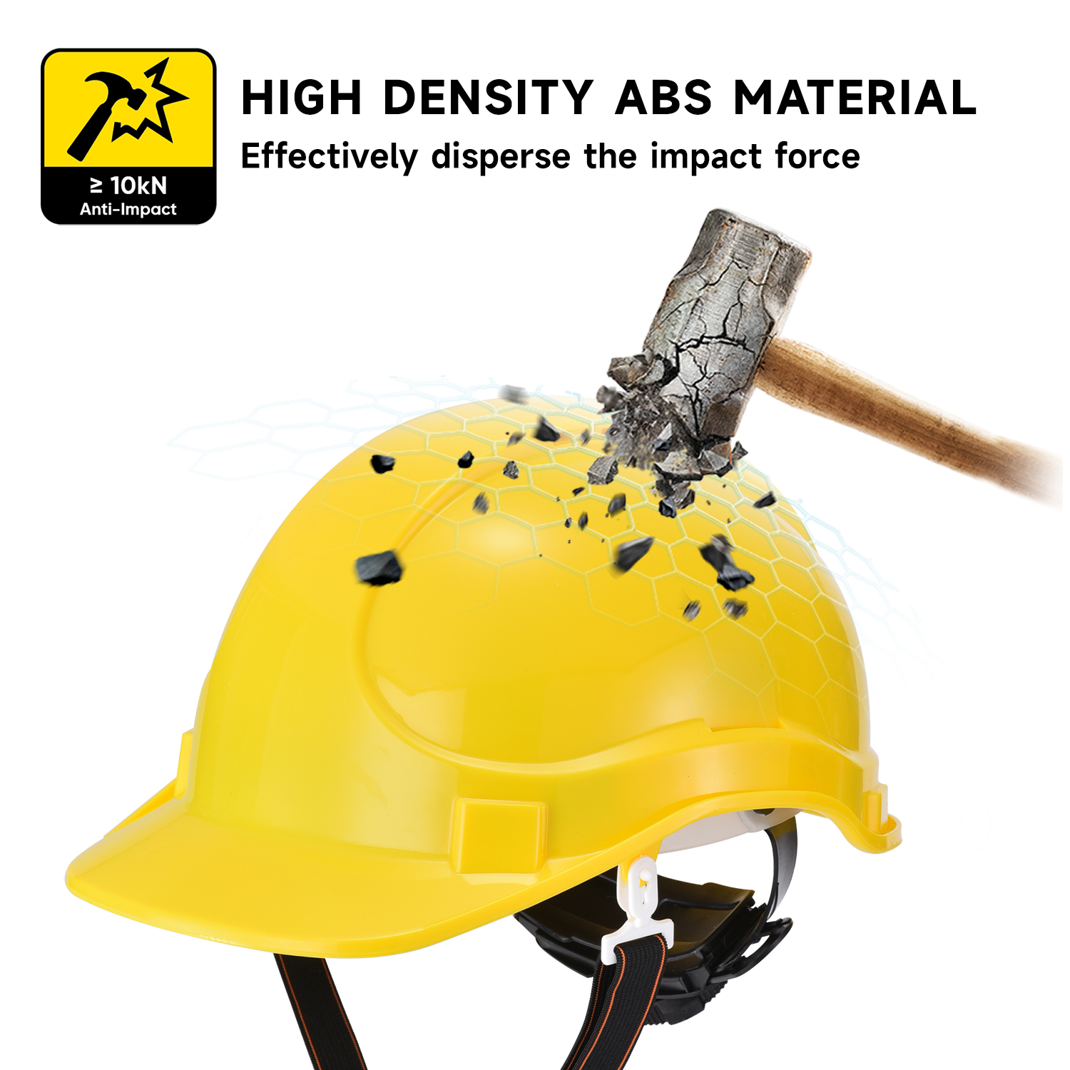 Helmets de seguridad aprobados por CE W-018 Amarillo
