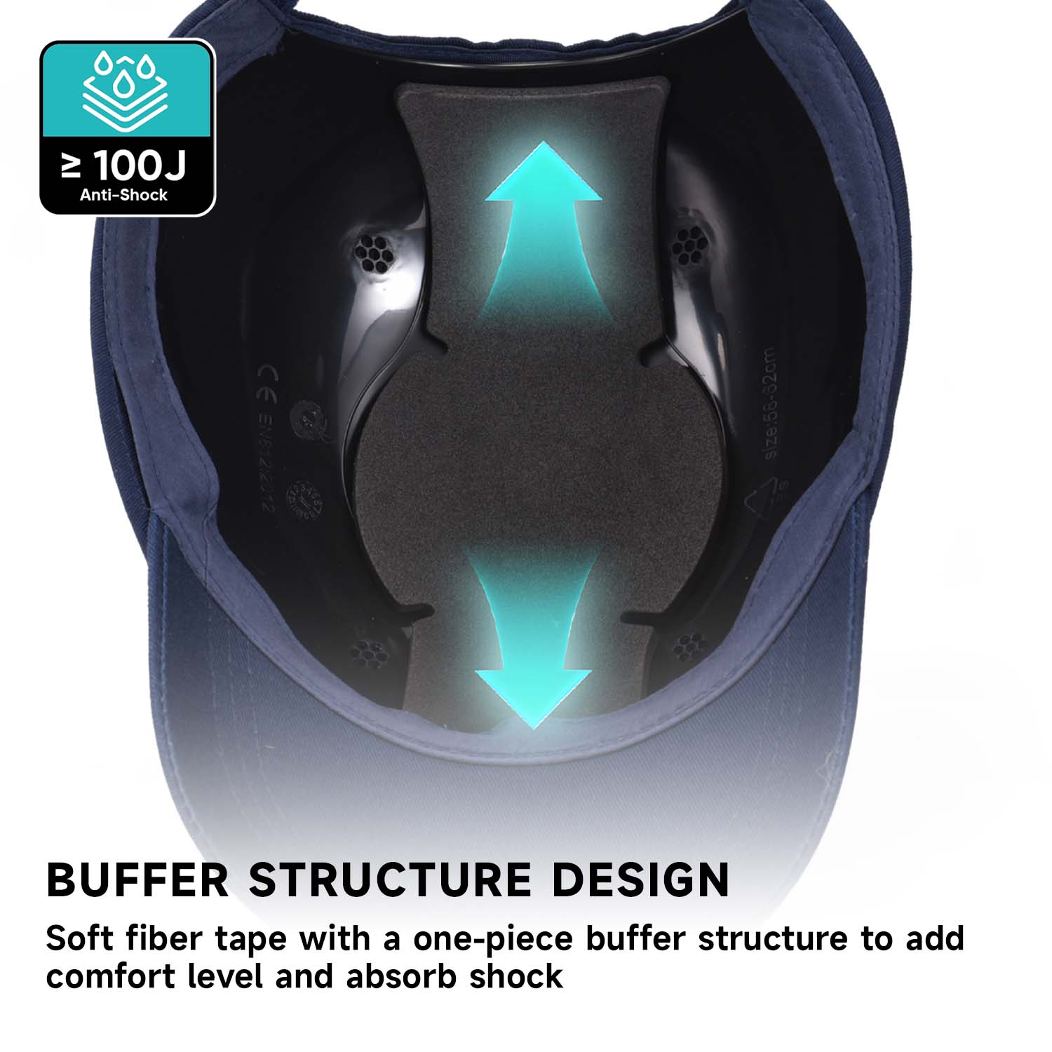 Construcción Diseño de béisbol Capas de trabajo de seguridad WH001 Azul oscuro