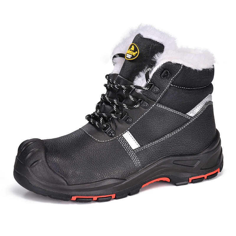 Botas de seguridad de invierno de punta compuesta de pieles para el clima frío M-8573