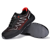 Zapatos de seguridad no metálicos ultraligeros y transpirables L-7530 rojo