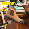 Slip On Aislamiento Eléctrico Botas de seguridad de trabajo con punta de acero de goma de acero