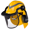 Helmets de seguridad de protección del escudo de la cara M-5009 Amarillo