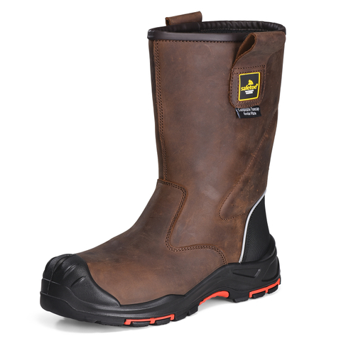 S3 Boots de la industria del petróleo Botas de trabajo Rigger de seguridad H-9437 