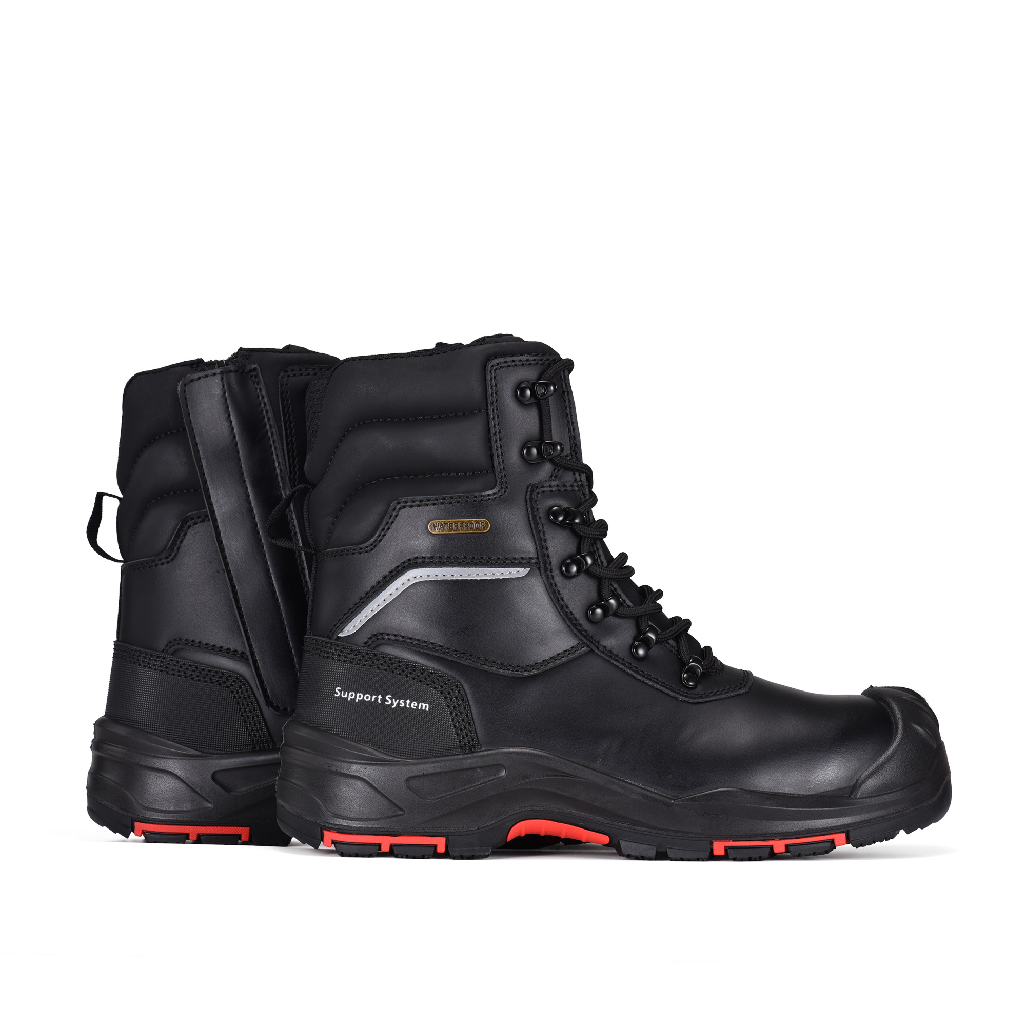 Botas de trabajo resistentes al agua resistente al aceite para hombres trabajadores H-9552 zip