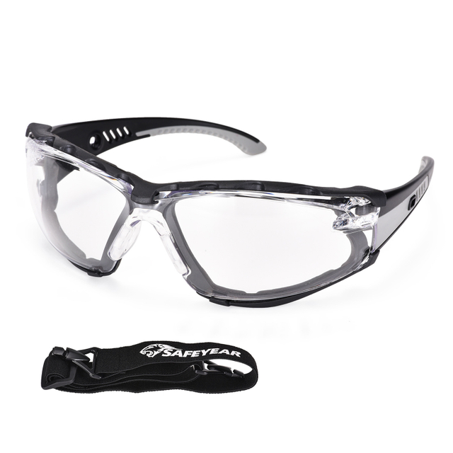 Gafas industriales Gafas de seguridad protectores para mujeres SG037 Negro