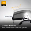  Gafas de seguridad de PC oscuro KS102 Negro
