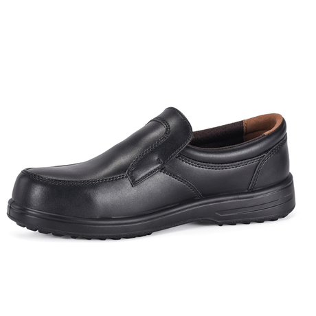 Zapatos de seguridad sin cordones para ejecutivos y gerentes con puntera compuesta y protección de Kevlar | L-7610