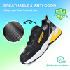 Zapatos de seguridad laboral de verano con punta de aluminio antideslizantes para trabajadores de logística L-7609 Amarillo
