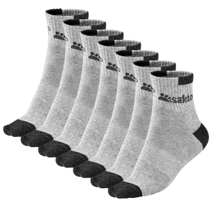Safetoe Calcetines de Trabajo Antibacterianos 100% Algodón – 7 Pares