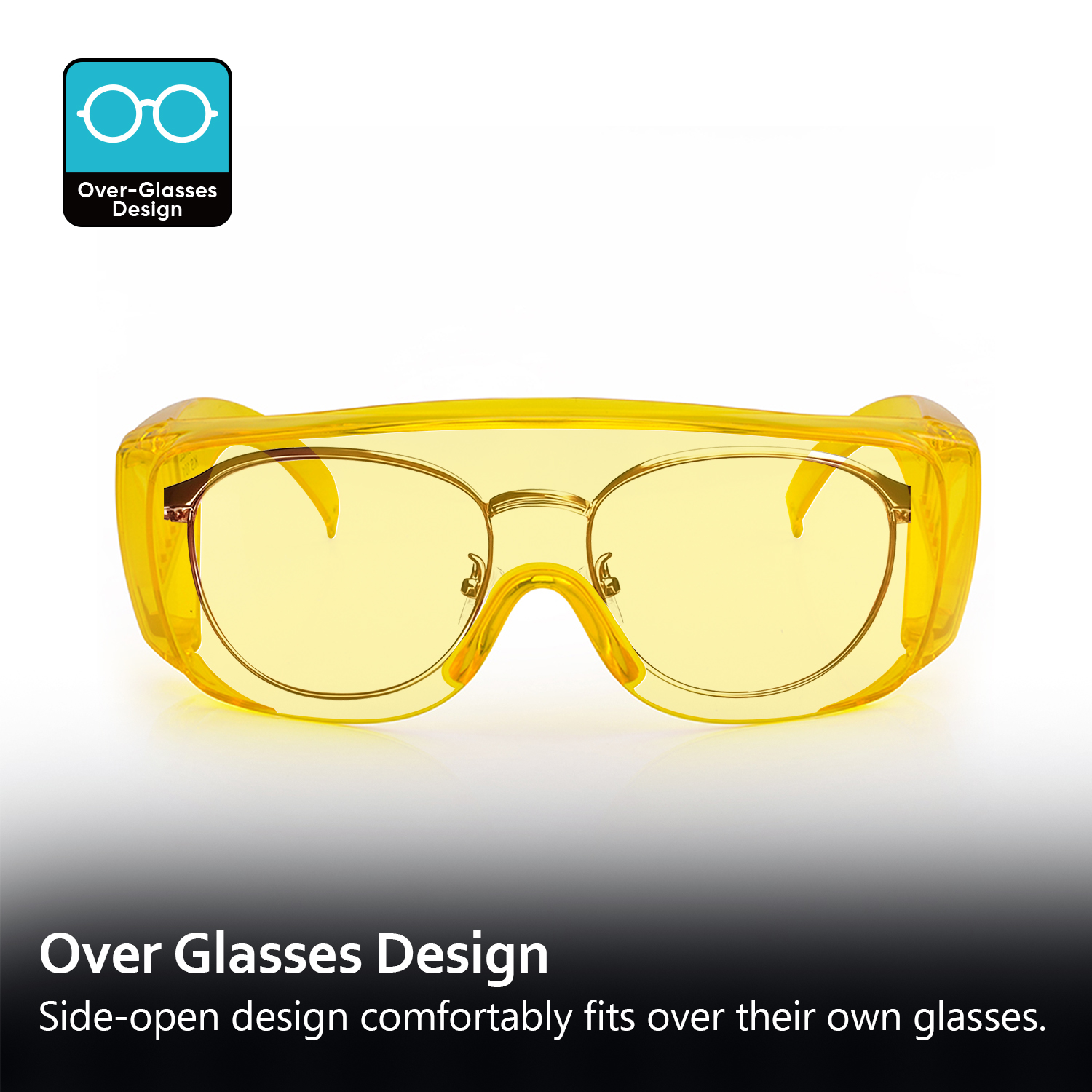 Gafas de seguridad OTG que se ajustan a las gafas graduadas | ANSI Z87.1 y EN166