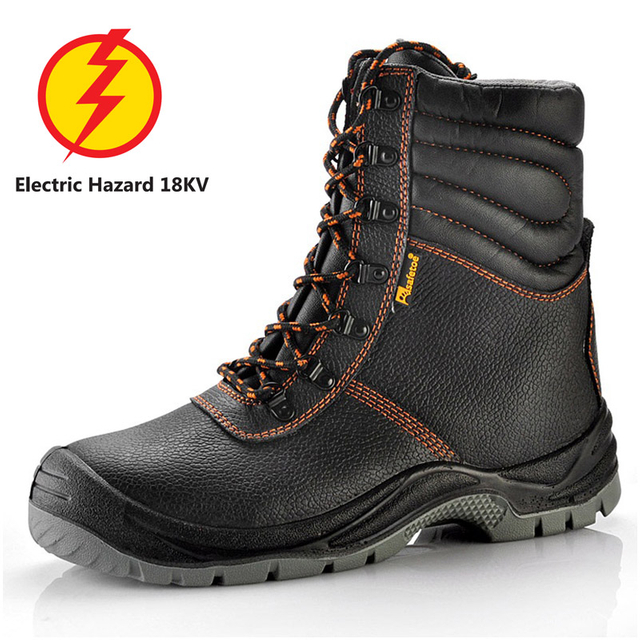 Botas de seguridad dieléctricas para riesgos eléctricos con punta de material compuesto Botas de trabajo con clasificación EH