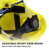 Construcción del casco Hat Hard ABS CE APROBADO CELMETS W-018 Amarillo