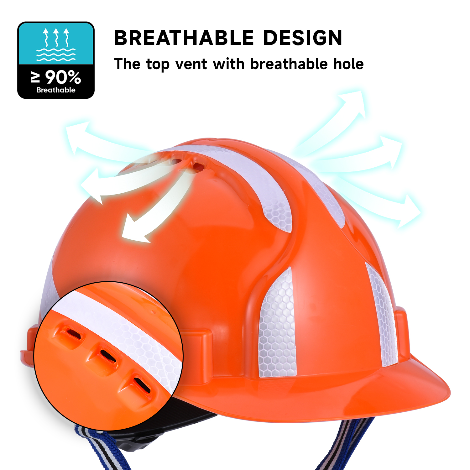Casco de seguridad industrial W-036 Orange