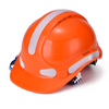 Helmets de trabajo de perilla rotativa ajustable W-018 Naranja