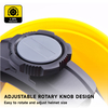 Helmets de seguridad de ABS amarillos W-003