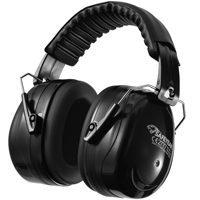 Listo Stock ABS Protective Ear Muffs EM-5002 Negro
