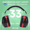 Listo Stock ABS Protective Ear Muffs EM-5002 Rojo