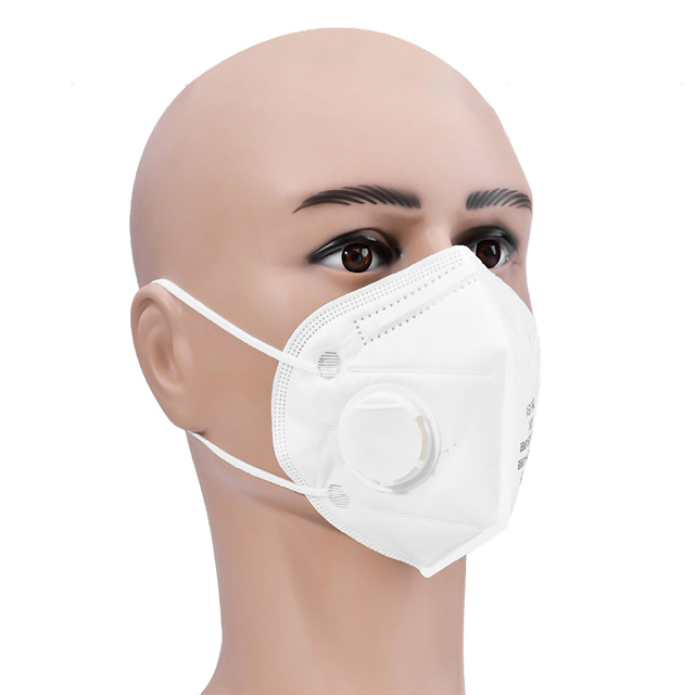 Máscara de seguridad facial con válvula blanca KN95 SM-006 