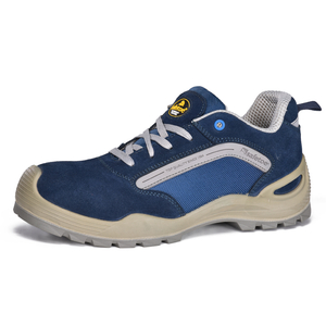 Zapatos de seguridad ligeros con punta de acero para almacén y logística L-7296 azul
