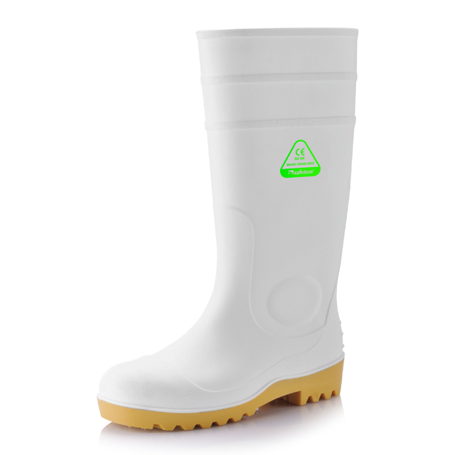 PVC Wellington Boots de lluvia W-6037 White
