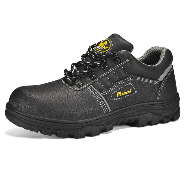 Industria de refinería de petróleo zapatos de seguridad de cuero de vaca L-7163RB