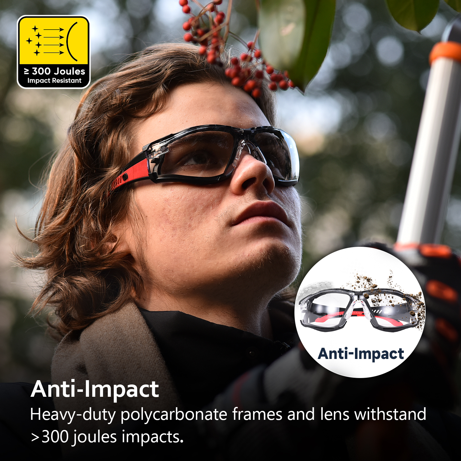  Gafas de seguridad de protección para mujeres SG037 RED