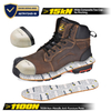 Botas de trabajo de minería de seguridad sin metal resistente al aceite y resbalón superiores M-8552