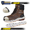 Botas de seguridad tibia para hombres botas de trabajo resistentes al aceite impermeable H-9552