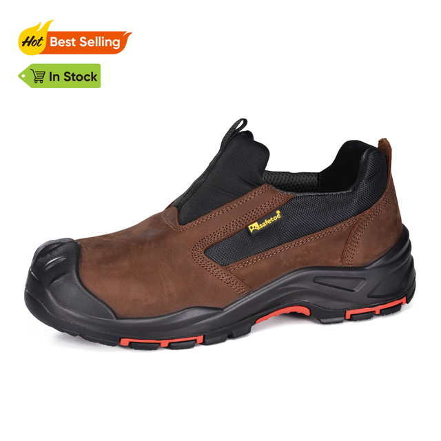 Superior Oil y Slip Resistente de Metal Metal Safet Safety Zapatos L-7525