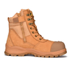 Botas de seguridad con punta de acero y pierna alta con cremallera YKK M-8577
