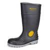 Botas de lluvia impermeables de seguridad de PVC con punta de acero y placa de acero W-6055