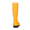 Botas de lluvia amarillas de seguridad de PVC para minería con punta de acero W-6055 Amarillo