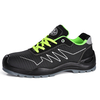 Ligero de estilo Sports Fabric Safety Shoese-L7530 Verde