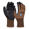 Guantes de trabajo de construcción Guantes de trabajo de seguridad resistentes a cortes PD8045 Brown
