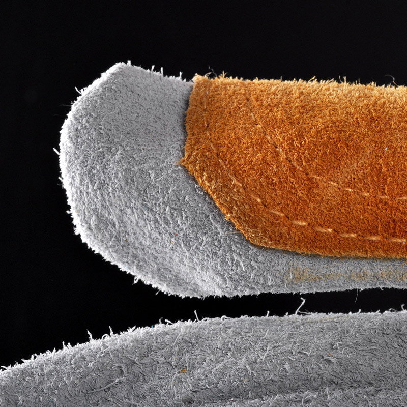 Guantes de cuero para trabajo Guantes de cuero reforzado Guantes de cuero para impactos Corte 5 FL-1015 Amarillo