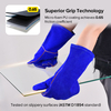 Guantes de trabajo de cuero para soldador S-H24 Azul