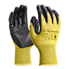 Guantes de trabajo de seguridad recubiertos de nitrilo N1552 Amarillo