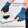Guantes de trabajo de construcción Guantes de trabajo de seguridad resistentes a cortes PD8045 Azul