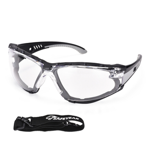 Gafas de seguridad antivaho revestidas de espuma para lugares de trabajo polvorientos | ANSI Z87.1 y EN166 SG037 Gris