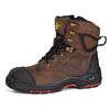 Botas de trabajo resistentes a deslizamiento Botas de seguridad impermeables S7 para hombres M-8580 Brown