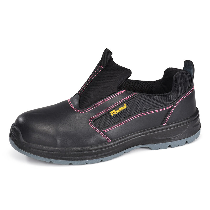 Tapa de punta de acero S3 de corte bajo zapatos de seguridad sin lentes L-7525 Lady